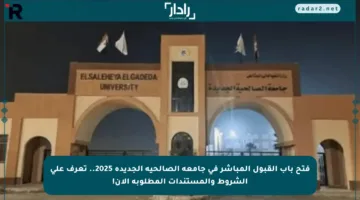 فتح باب القبول المباشر في جامعة الصالحية الجديدة 2025.. تعرف على الشروط والمستندات المطلوبة الآن!